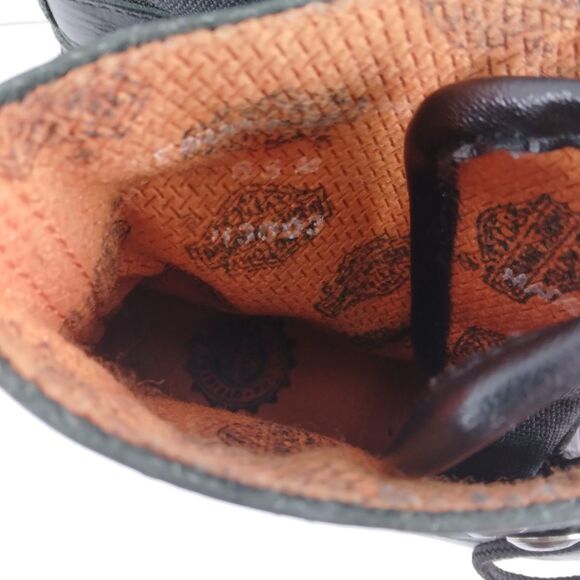 HARLEY DAVIDSON Leather Motorcycle Boots Mid Calf Combat Patch Women's 6.5 - Picture 12 of 15